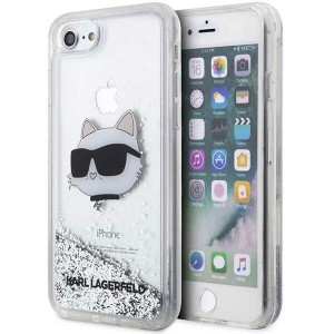 Karl Lagerfeld iPhone SE 2022 2020 8 7 Case Glitter Choupette Silver