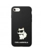 Karl Lagerfeld iPhone SE 2022 2020 8 7 Case Silicone Choupette Black