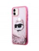 Karl Lagerfeld iPhone 11 Case Cover Glitter Choupette Pink