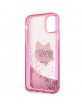 Karl Lagerfeld iPhone 11 Hülle Case Cover Glitter Choupette Rosa
