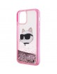 Karl Lagerfeld iPhone 12 / 12 Pro Hülle Case Cover Glitter Choupette Rosa