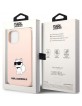 Karl Lagerfeld iPhone 12 / 12 Pro Hülle Case Silikon Choupette Rosa