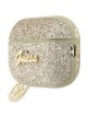 Guess AirPods Pro 2 Case Glitter Flake 4G Charm Gold