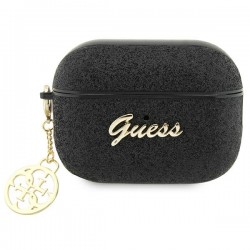 Guess AirPods Pro 2 Case Glitter Flake 4G Charm Black