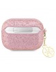 Guess AirPods Pro 2 Hülle Case Glitter Flake 4G Charm Rosa Pink