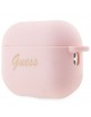 Guess AirPods Pro 2 Case Silicone Charm Heart Pink