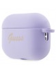 Guess AirPods Pro 2 Case Silicone Charm Heart Purple