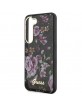 Guess Samsung S23 Plus Hülle Case Cover Flower Kollektion Schwarz