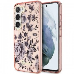 Guess Samsung S23 Plus Case Cover Flower Collection Pink