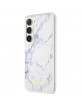GUESS Samsung S23 Plus Case Cover Marble Collection White