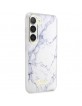 GUESS Samsung S23 Plus Case Cover Marble Collection White