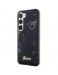 GUESS Samsung S23 Case Cover Golden Marble Black