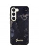 GUESS Samsung S23 Case Cover Golden Marble Black