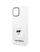 Karl Lagerfeld iPhone 12 / 12 Pro Case Ikonik Choupette Transparent