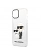 Karl Lagerfeld iPhone 12 /12 Pro Hülle Case Karl Choupette Gliter Transparent