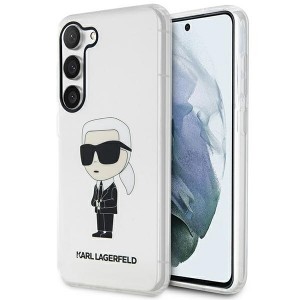 Karl Lagerfeld Samsung S23 Case Ikonik Karl Transparent