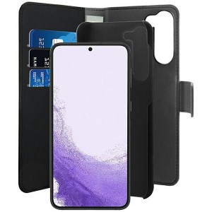 Puro Samsung S23 Wallet Book Phone Case + Cover 2in1 Black