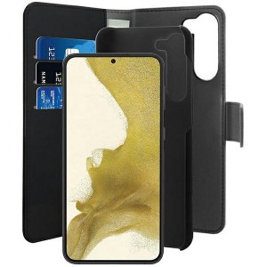 Puro Samsung S23+ Plus Handytasche Wallet Book Case + Hülle 2in1 Schwarz