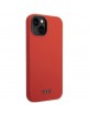 Tumi iPhone 14 Case Cover Silicone Metal Logo Red