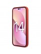 Tumi iPhone 14 Hülle Case Cover Silikon Metall Logo Rot