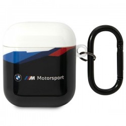 BMW AirPods 1 / 2 Case Cover M Transparent Lid Black