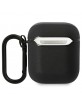 BMW AirPods 1 / 2 Genuine Leather Case Cover Color Lines Black