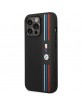 BMW iPhone 14 Pro Case Cover M Power Tricolor Stripe Black