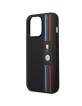 BMW iPhone 14 Pro Hülle Case Cover M Power Tricolor Stripe Schwarz