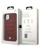 BMW iPhone 14 Case Cover Seats Pattern Genuine Leather Red