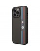 BMW iPhone 14 Pro Max Case Cover M Power Tricolor Stripe Grey
