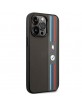 BMW iPhone 14 Pro Max Hülle Case Cover M Power Tricolor Stripe Grau