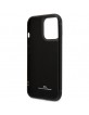BMW iPhone 14 Pro Max Case Cover Real Leather Card Slot Black