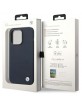 BMW iPhone 14 Pro Max Case Cover Silicone Metal Logo Navy