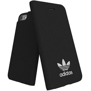 Adidas iPhone SE 2022 SE 2020 8 7 6s 6 Tasche Booklet Case NEW BASIC Schwarz