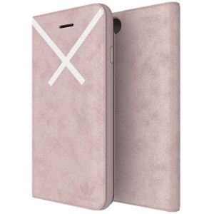 Adidas iPhone SE 2022 SE 2020 8 7 6s 6 Tasche Booklet Case XBYO Rosa