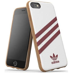 Adidas iPhone SE 2022 SE 2020 8 7 6s 6 Hülle Case PU Moulded Weiß