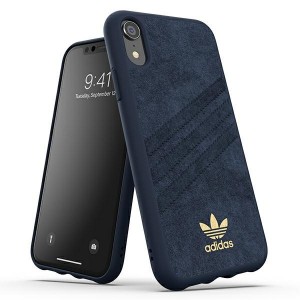 Adidas iPhone XR Hülle Case Cover OR Moulded ULTRASuede Blau