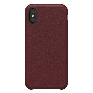 Adidas iPhone XS / X Hülle Case Cover Slim LTHR Rot
