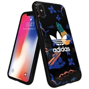 Adidas iPhone XS / X Hülle Case Cover Island Snap Time Schwarz