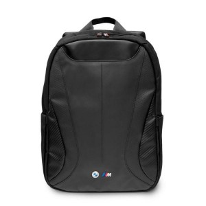 BMW Backpack 16 M Power Carbon Leather Perforated Black