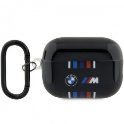 BMW AirPods Pro 2 Hülle Case Cover Multiple Colored Lines Black