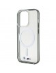 BMW iPhone 14 Pro Case Cover Silver Ring MagSafe Transparent