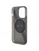 BMW iPhone 14 Pro Case Cover MagSafe Tricolor Stripes Grey