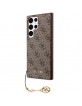 Guess Samsung S23 Ultra Case Cover 4G Charms Brown