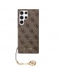 Guess Samsung S23 Ultra Case Cover 4G Charms Brown