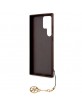 Guess Samsung S23 Ultra Case Cover 4G Charms Brown