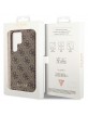 Guess Samsung S23 Ultra Case Cover 4G Charms Brown