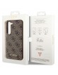Guess Samsung S23 Hülle Case Cover 4G Charms Braun