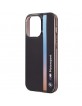 BMW iPhone 14 Pro Case Cover IML Tricolor Stripe Black