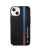 BMW iPhone 14 Case Cover IML Tricolor Stripe Black